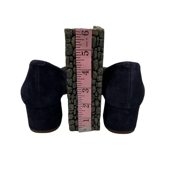 Cole Haan Marine Blue Suede The Go To Waterproof Block Heel Pumps Size 7 Women’s - Picture 8 of 9